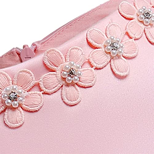 Floral Christening Birthday Christmas Easter Special Occasion Flower Girl Dress Princess Formal Prom Tutu Ball Gown 7 8 Years Pink 140 #TOP4