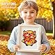 Herbst Basteln mit Kindern, Fensterbilder Herbst Kinder, Herbstdeko Fenster, Fensterdeko Herbst Bastelset Kinder ab 2 3 4 5 6 Jahre, Herbstblätter Tannenzapfen Igel Eicheln Eichhörnchen Kürbis Deko
