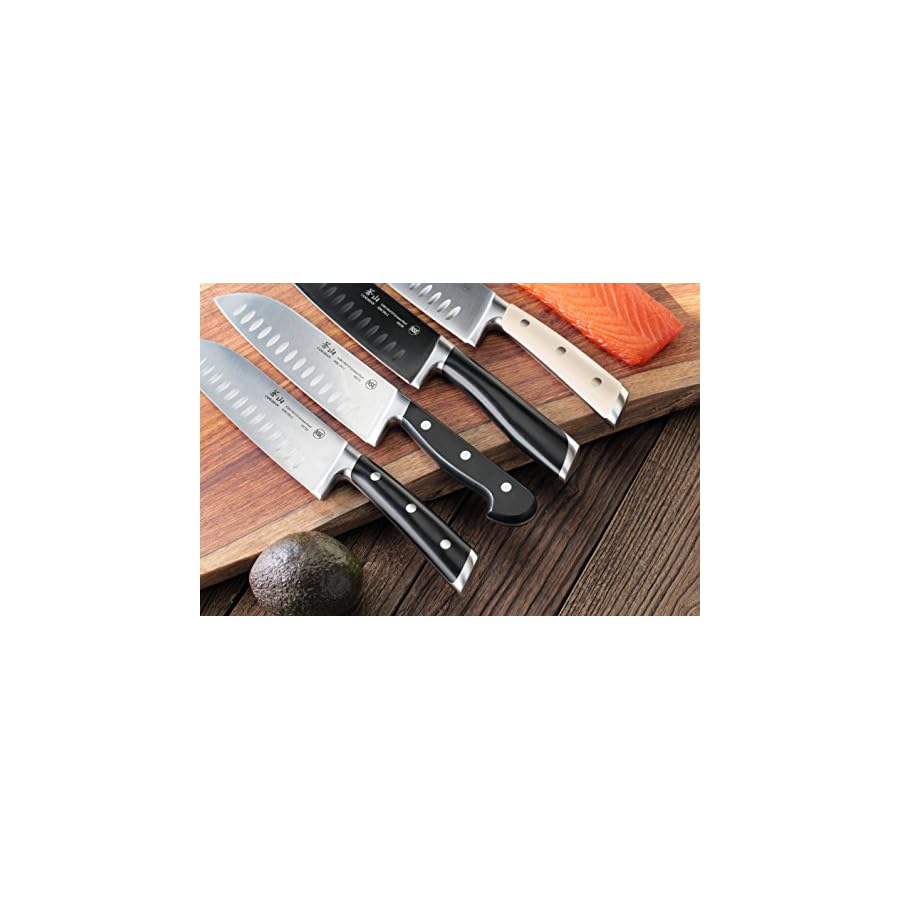 Cangshan TV2 Series 1020038 14C28N Swedish Steel Forged Chef Knife, 8-Inch