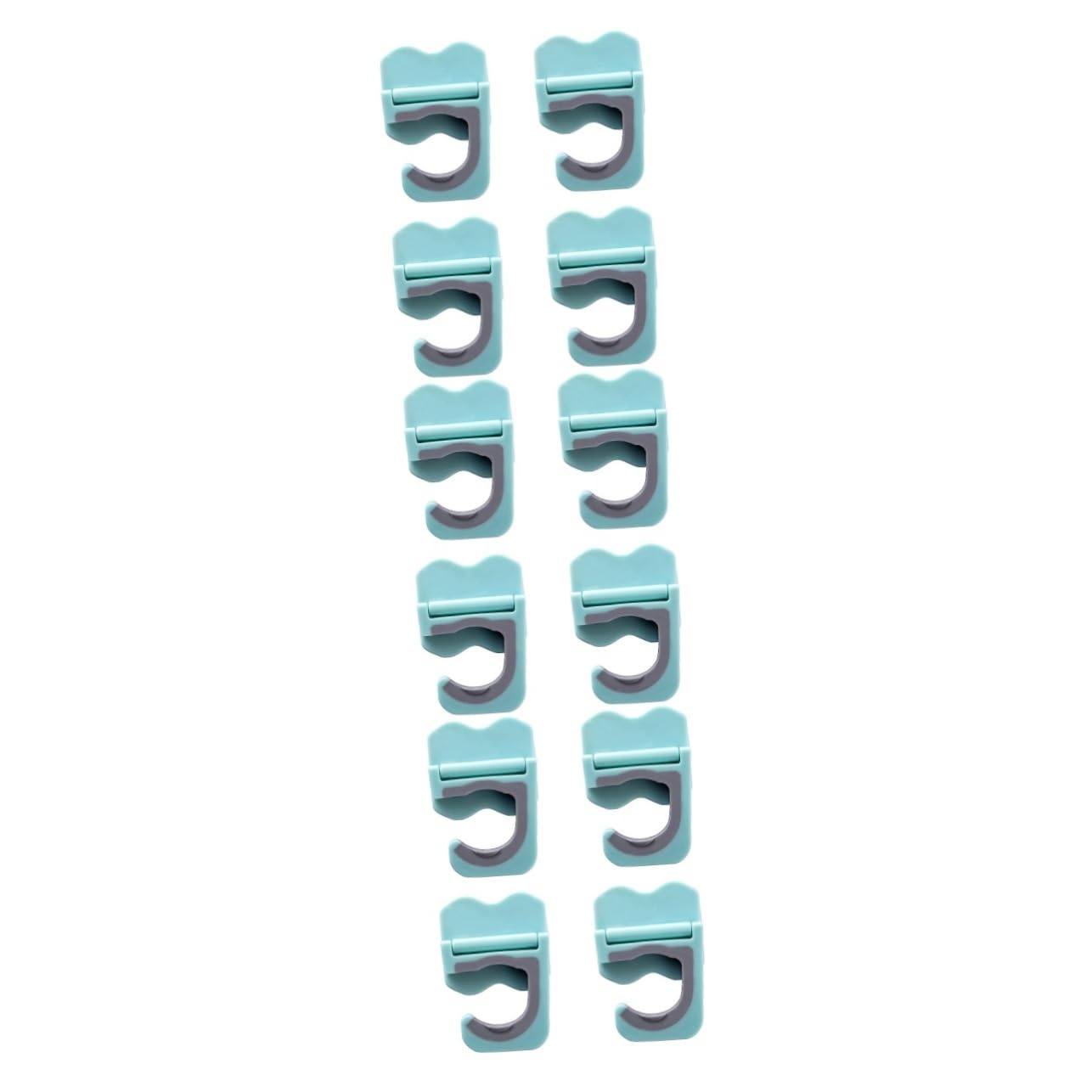 Mikikit12 Pcs Hitch Storage Rack Cleaning Tools Organizer Bathroom Storage Rack Broom Mop