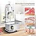 ROVSUN 1500W Electric Bone Saw Machine, 0.16-7.9Inch Cutting Thickness Frozen Meat Cutter with 6 Saw Blades, Commercial Bandsaw Machine Stainless Steel 19.4 x 15.2 In Table for Chicken Fish Beef