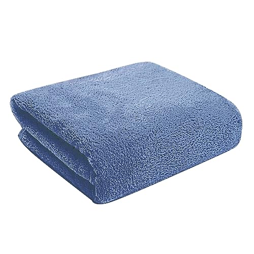 Get 2 For The Price Of 1 Fezora® Microfiber 500 GSM Bath Towels | (70×140) Extra Soft Plush & Quick Dry High Absorbency Large Size Towels For Bathing (Dark Blue)