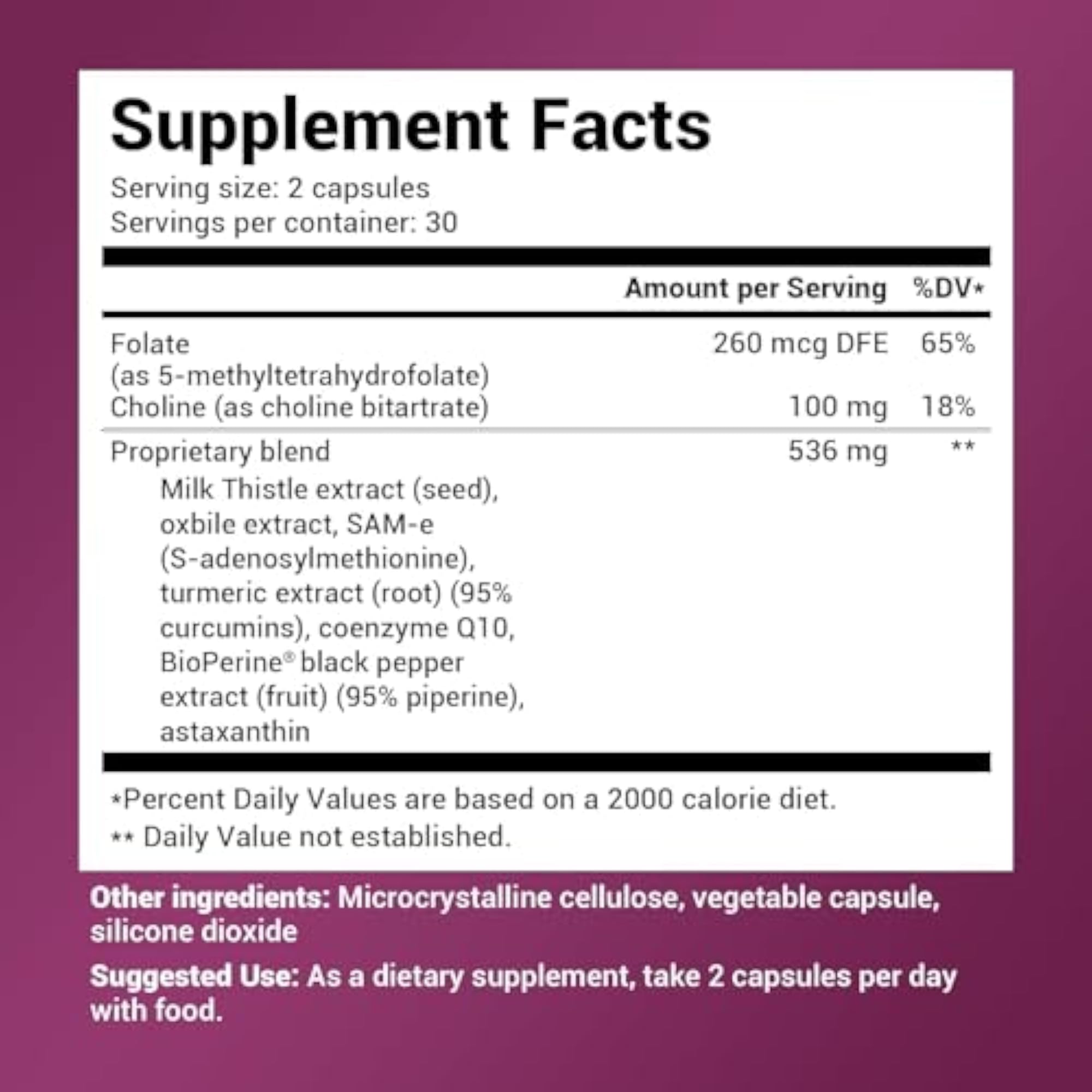 Liver Cleanse Detox Capsules, 60 Count
