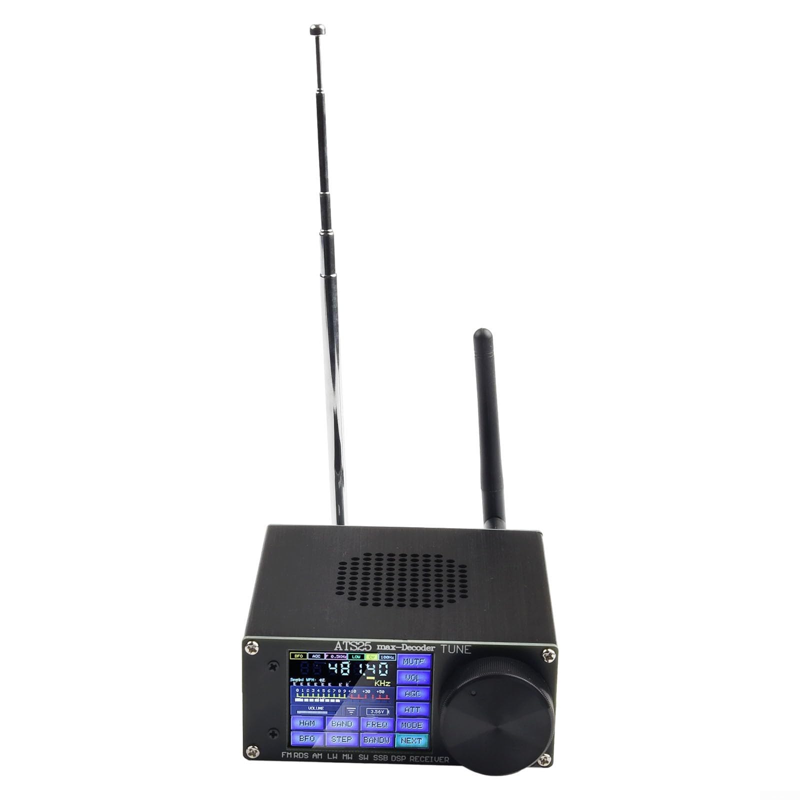 ATS-25max-Decoder Si4732A10 Full-Ba n d Receptor Soporte CW RTTY FT8 FT4 SW MW Receptor de banda completa fiable y rico en características