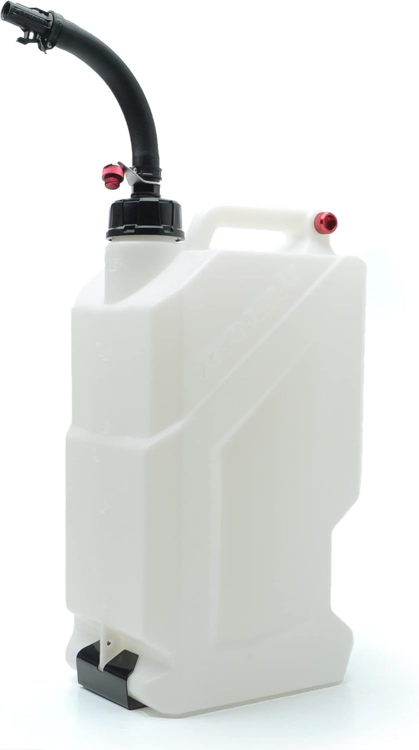 RISK Racing EZ3 Utility Jug Combo - w/ "BLACK EDITION"Premium Hose Bender & Floor Mount - white