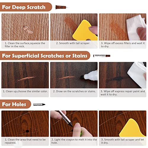 Wood Furniture Repair Kit Set Of 42 Wood Fillers