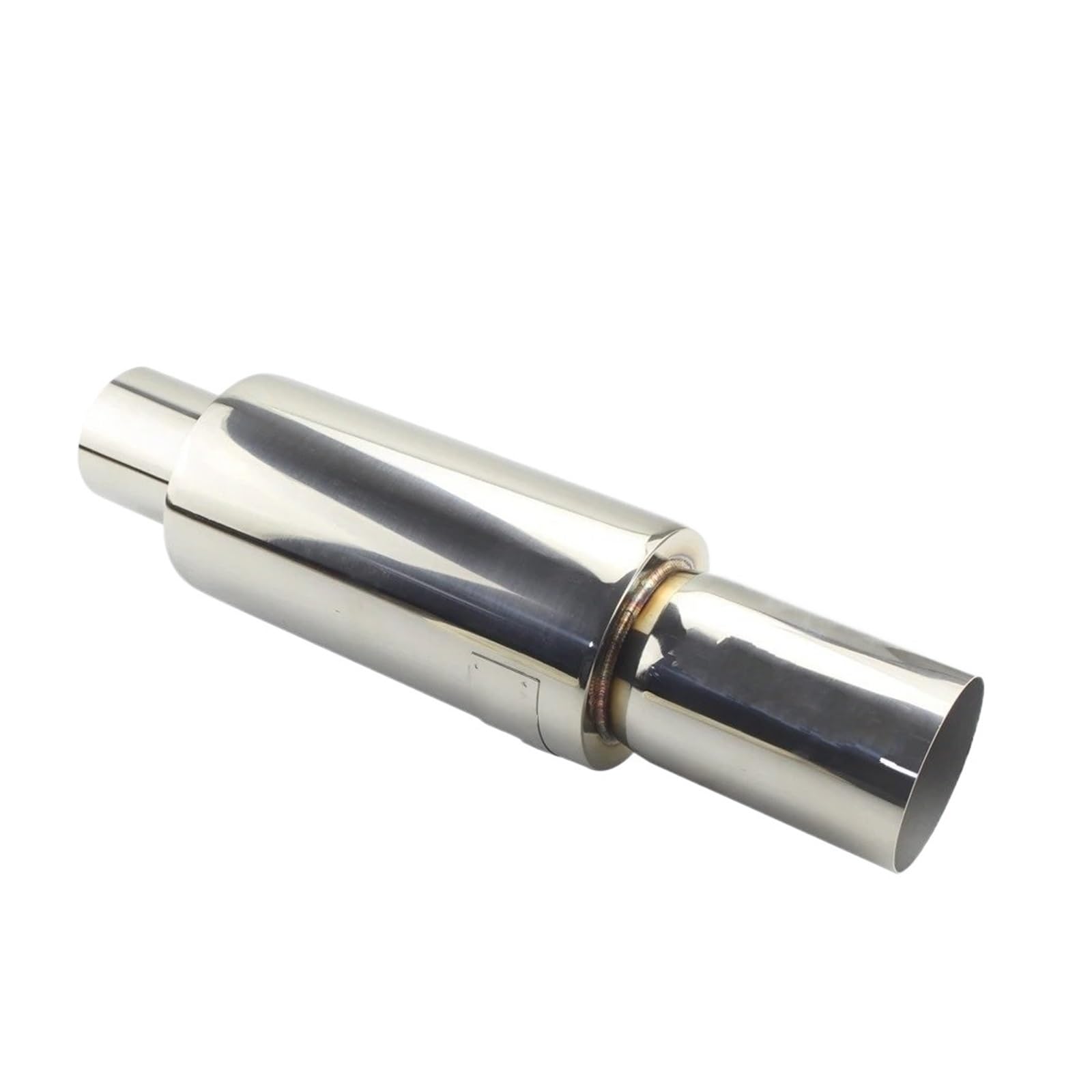 Terminali di Scarico universali in Acciaio Inox per sistemi di Scarico da Corsa, da 2" a 3", Blu e Argento, per Auto, con terminali di Scarico (Argento 57 mm).