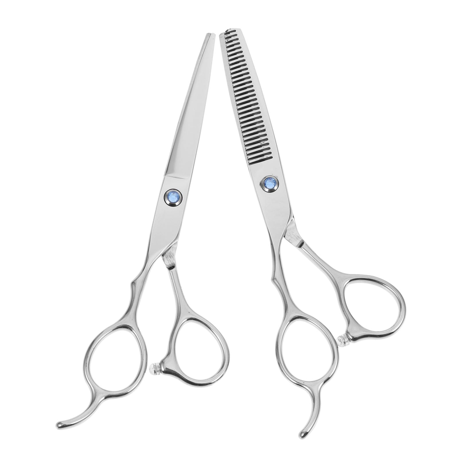 Ciseaux de Coiffure pour Gauchers 6 Pouces en Acier Inoxydable 2 Pièces