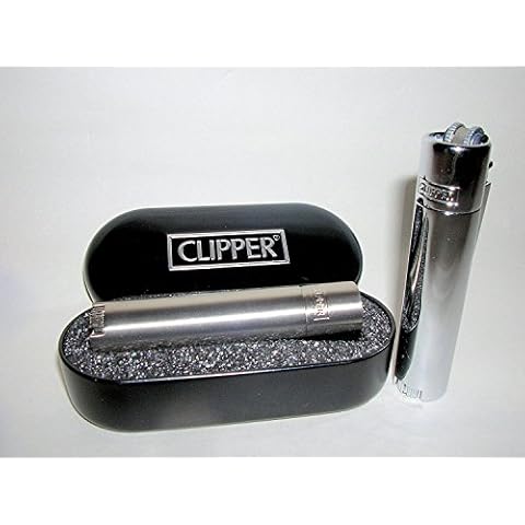 Briquet Clipper en métal Cover
