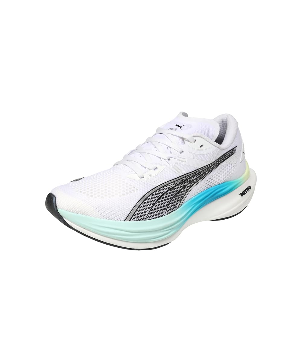 Puma Deviate Nitro 3, Scarpe Uomo, White Mint Melt, 43 Eu-image