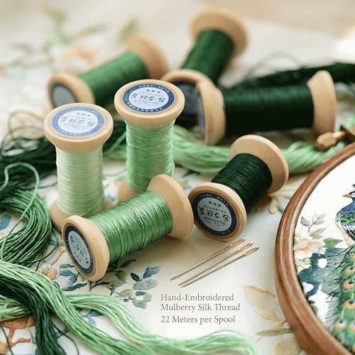 Image of Natural 100% Mulberry Handmade Embroidery Silk Thread Silk Floss (31)