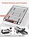 VEVOR Roof Rack Basket, 51 x 36 x 4.1 in, Universal Rooftop Cargo Carrier with 1120 x 870 x 260 mm Cargo Bag, Net, Ratchet Straps, 200 lbs Max Load Capacity Car Top Luggage Holder, for SUV Truck Car