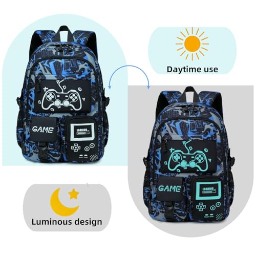 Image of mezhsa School Boys Backpack kids bookbag for Children Elementary Middle Durable Waterproof bags