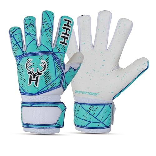 Gants de gardien de but de football HHH pour enfants et jeunes adultes avec latex 4mm