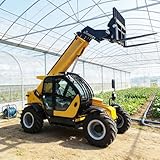 Mehrzweck-Teleskopgriff zum Bauheben, Palettenbewegung und Hocharbeiten mit Schnellwechselzubehör