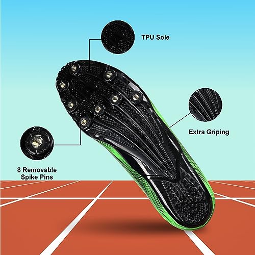 Image of Aivin Race Spike Running Shoes | Athletic Spikes Track & Field Shoes for Men | Sprint Spikes | Outdoor Running Shoes | Track and Field Shoes