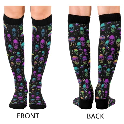 Image of Wusikd Cats Compression Socks for Women and Men Circulation Cute Long Socks for Athletic Running 1
