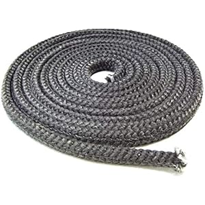 Openhaardafdichting platte afdichting 3m, ø 10x6mm afdichtband NIET zelfklevend voor deurafdichting. Geschikt voor verschillende Justus open haard modellen