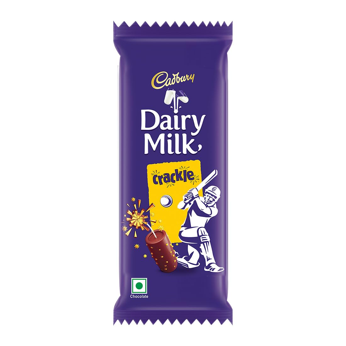 Cadbury Dairy Milk Crackle Cricket Pack Chocolate Bars 75 g