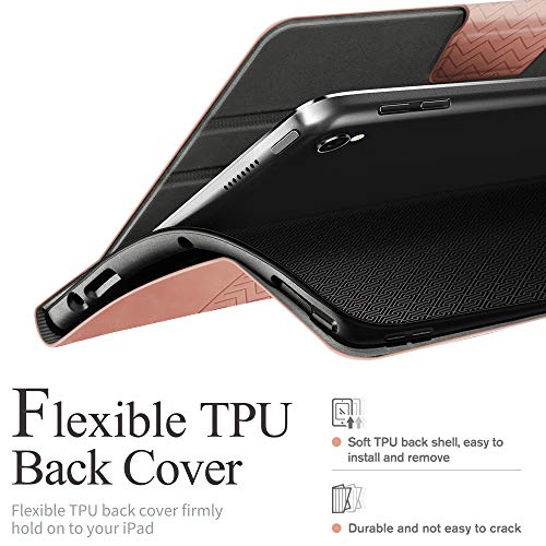 Coque iPad Air 3 2019 protection intégrale cuir PU marron