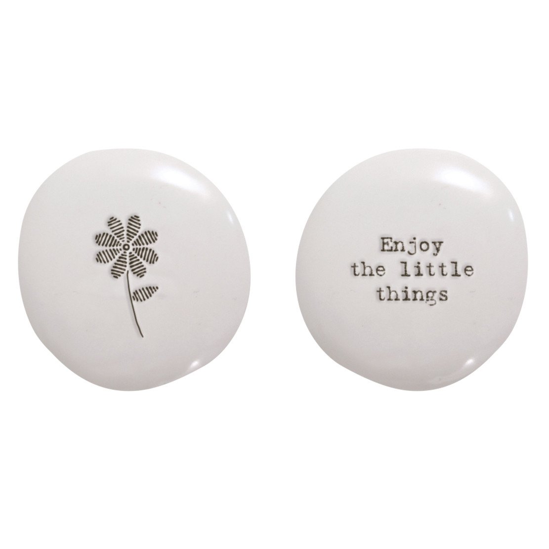 East of India Porcelain Pebble - Enjoy The Little Things