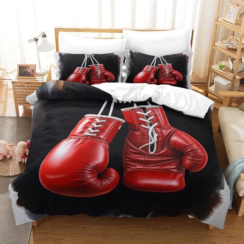 Housse de couette cavalier microfibre 3D premium 260x220 parure de lit chic - 3