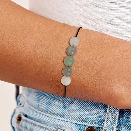 Empath Anxiety Calming Protection Bracelets Gifts for Her - Natural Healing Natural Stone Beaded Bracelet, Tourmaline, Amethyst, Hematite, Rose Quartz, Jewelry for Women Girls Friends3