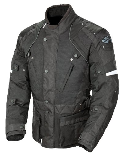 Joe Rocket Ballistic Revolution Men's Textile Motorcycle Riding Jacket (Black/Black, Small) #TOP27