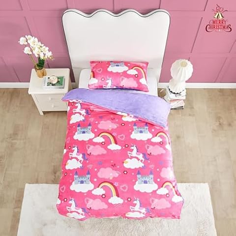 GC GAVENO CAVAILIA Unicorn Fleece Duvet Set Cover