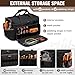 17 Inch Heavy Duty Tool Bags for Men Women, 20 Pockets Portable Tool Bag with Adjustable Shoulder Strap, Wide Mouth Tool Bag Organizer for Electricians Mechanics Carpenters HVAC