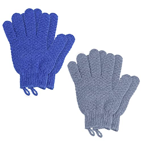 EAONE Guantes exfoliantes, profesión exfoliante corporal guantes Fácil de hacer espuma eliminar la piel muerta exfoliante Cover