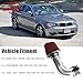 RiAiCiING Cold Air Intake Kit Fit for BMW 2008-2011 128i E82 E88, 2007-2011 328i/2006 330i E90 E91 E92 E93 N52 3.0L, Increases Horsepower & Torque, More Aggressive and Sporty Induction Sound(Silver)