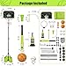 4 in 1 Kids Basketball Hoop and Tball Set for kids 3-5, Adjustable Height Toddler Basketball Hoop, Hanging Tee Baseball with Automatic Pitching Toddler Birthday Gift Outdoor Toys for 3-12 Years Old