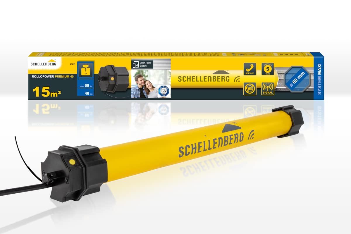 Schellenberg 21241 Moteur Radio pour Volets roulants Premium 40 Nm Maxi