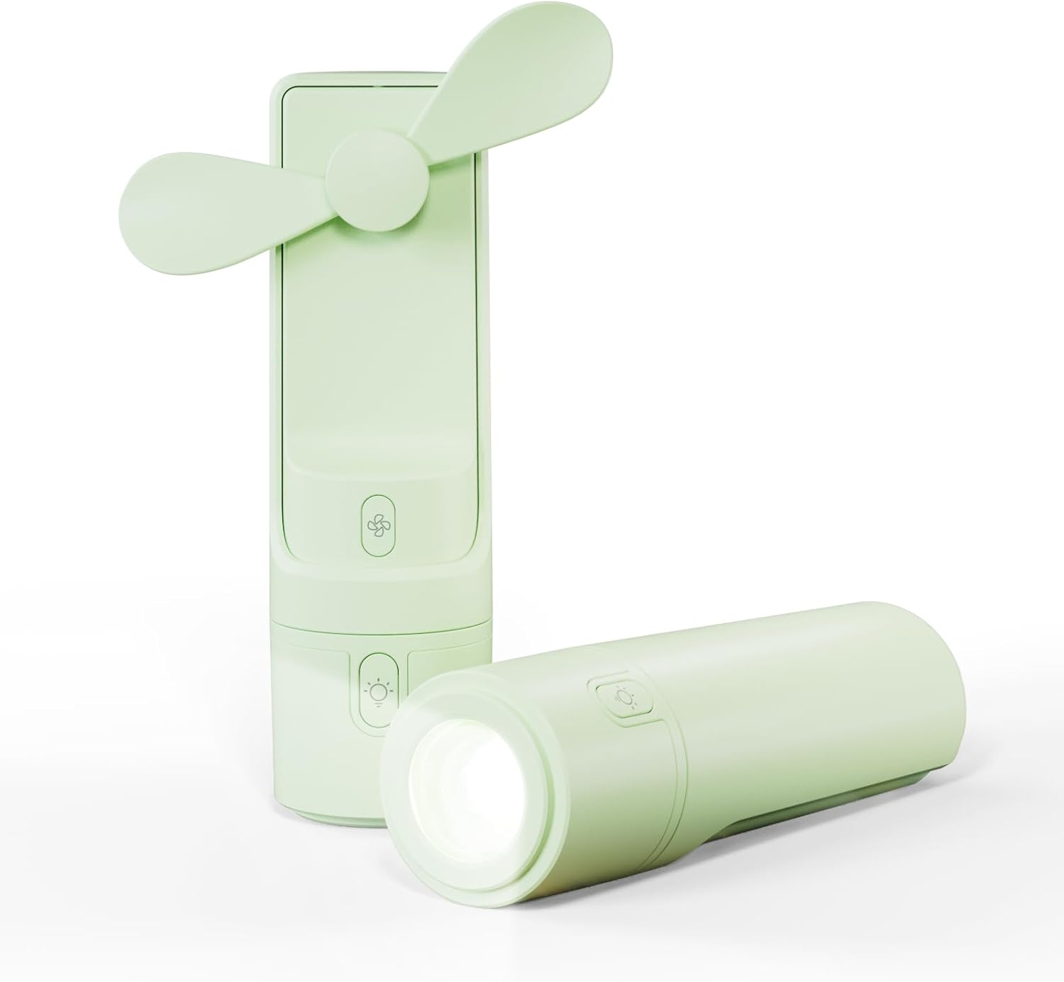 SodaRide Airluxe Mini 3-in-1 Portable Fan Rechargeable- Handheld with 35-Hour Battery Life, Fast Charging Power Bank&Flashlight- Personal Fan for Travel, Vacation, and Festival Essentials Green