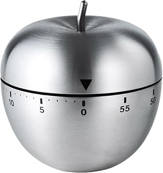 60 Minute Egg Timer, Kitchen Timers for Cooking, Wind Up Timer 0-60 Minutes, Timers for Classroom, Visual Timer for Kids, Mechanical Egg Shape Timer for Saunas and Hard Boiled Eggs Fruit Shape