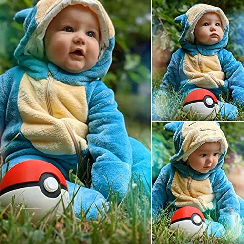 Unisex Baby Peuters Romper Jumpsuit Hooded Cartoon Pyjama Nachtpakken - Image 3