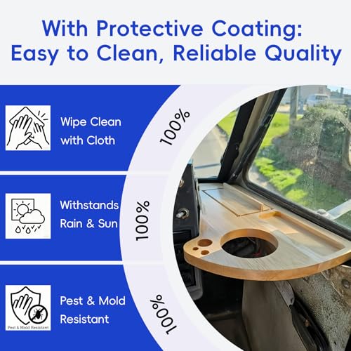 Cup Holder Tray for LLV/USPS Mail Carrier, for LLV Mail Truck Accessories, Fit for LLV Accessories for USPS Carriers, Organizer with Scanner Slot, Pen&Drink Holder