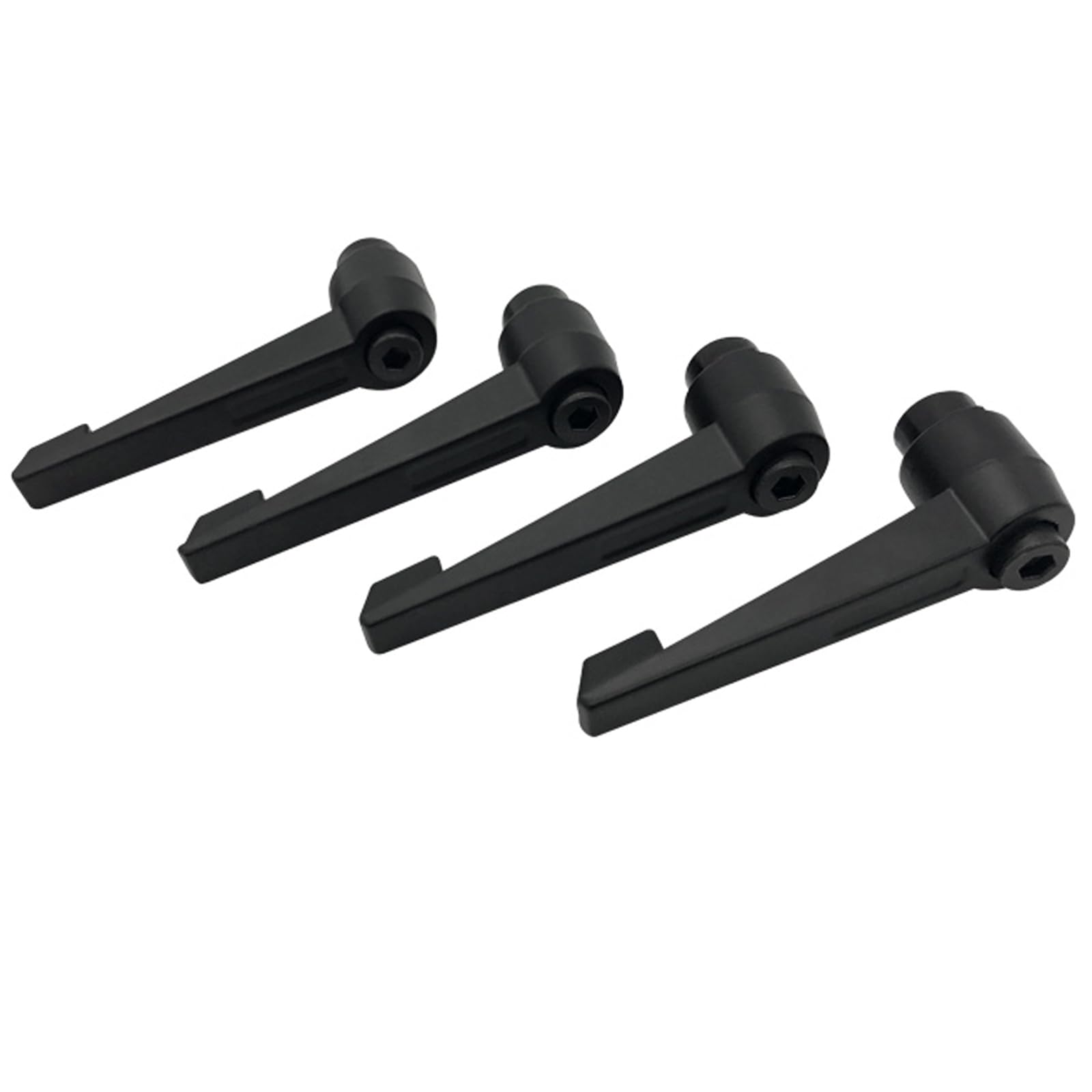 4 Stuks Verstelbare Klemhendel, M6 Buitendraad Metalen Machineknoppen Verstelbare Bevestigingshendel(32MM