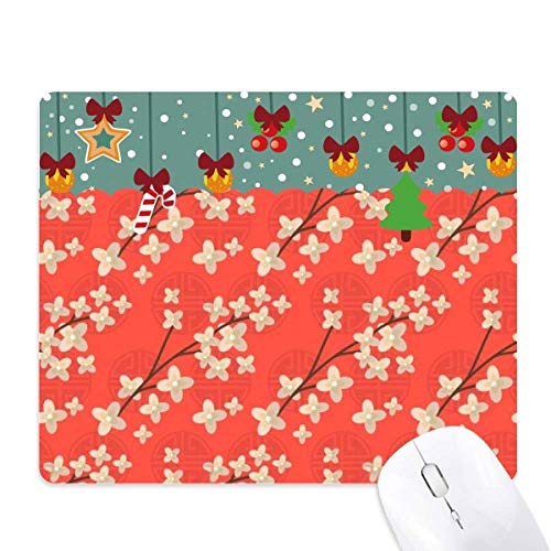 Tapis de souris de jeu japonais avec branche noire Sakura tapis de bureau en caoutchouc