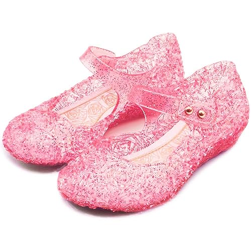 IWIHMIV Toddler Jelly Sandals Girls Soft Sandals Closed Toe Beach Summer Mary Jane Kids Princess Dress Flat Shoes2