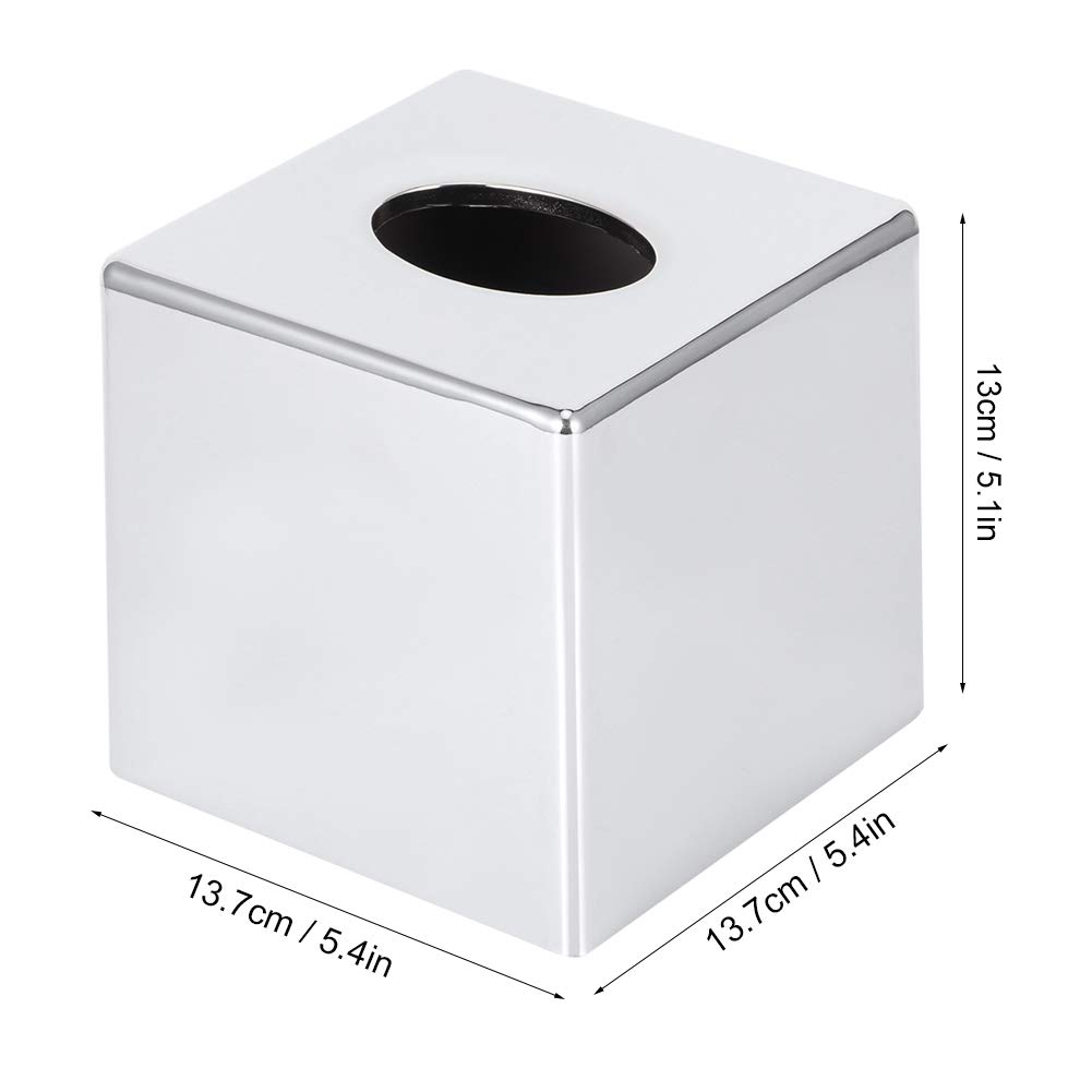 Chrome Electroplating Toilet Tissue Box Holder for Bathroom Living Room Hotel