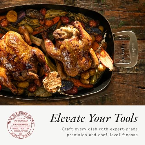 Made In Cookware - Stainless Clad Roasting Pan - 3-Ply Stainless Clad - Professional Cookware - Crafted in Thailand - Image 6