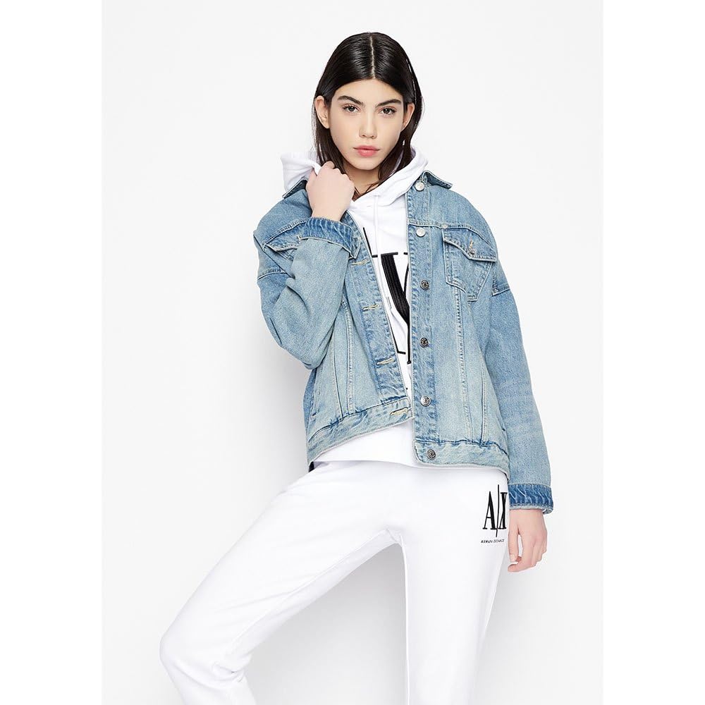 Armani Exchange Felpa con Cappuccio Icon Project Donna