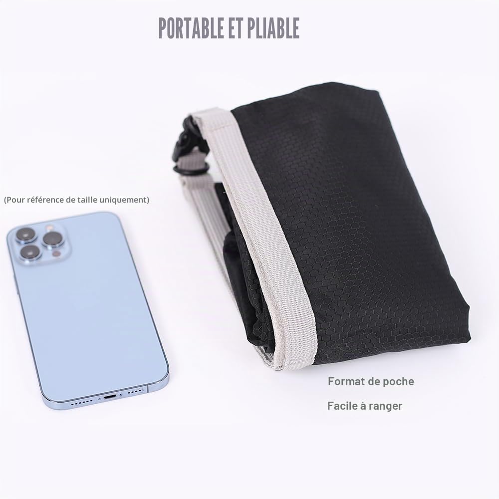 Retournez l'image pour zoomer Sac de voyage et transport de croquettes pour chien, 42 tasses de 10 L, poche avant et bandoulière