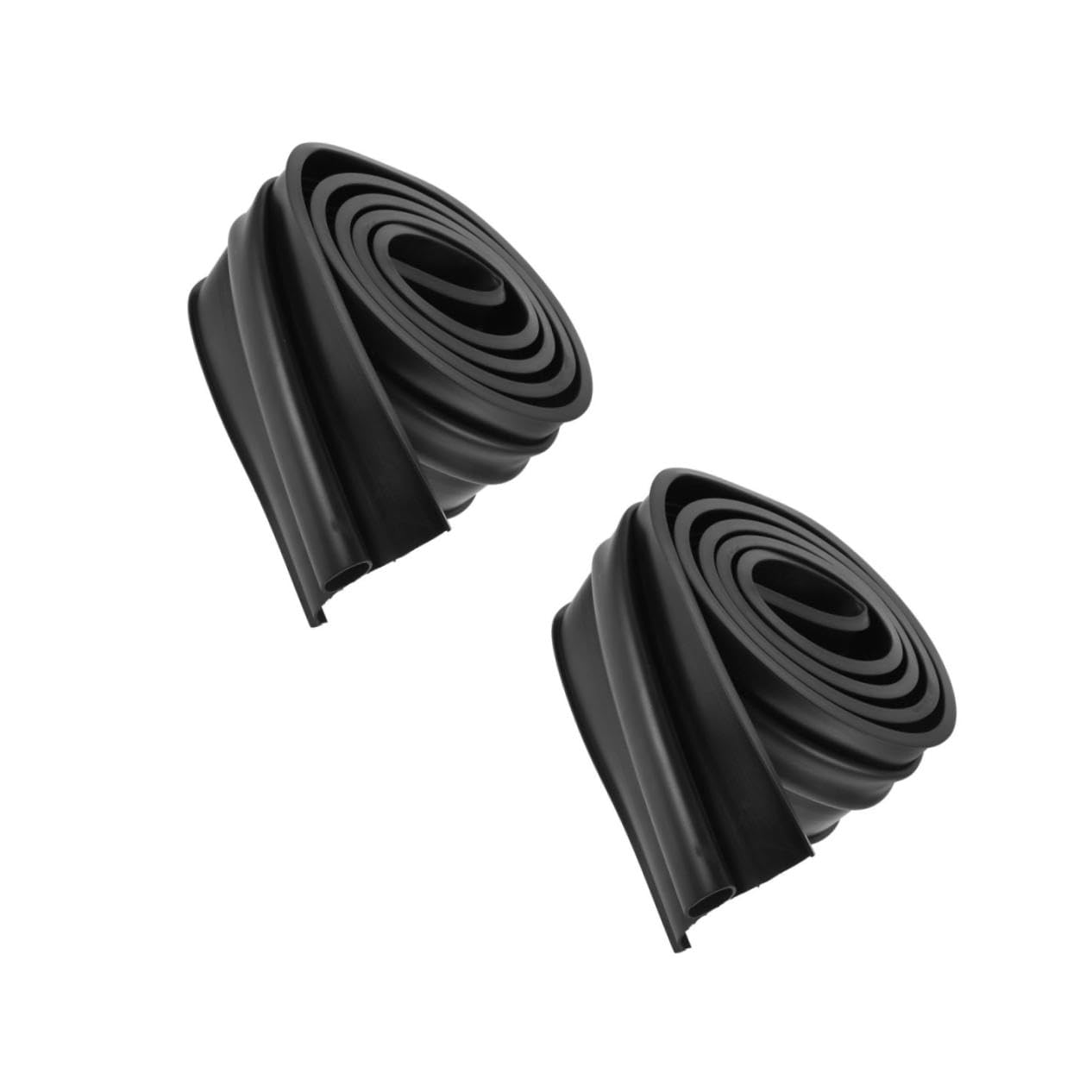 Cabilock 2 Pezzi Guarnizione Della Porta Del Garage Weatherstripping Striscia Di Tenuta Sigillo Del Tempo Della Porta Forma Sigilli Isolare Spogliarello Protezione Nero Gomma Da Cancellare