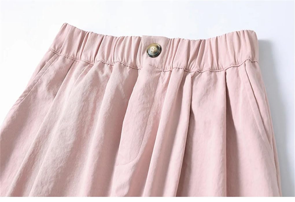 Faldas largas plisadas para mujer, cintura alta, para oficina, falda acampanada