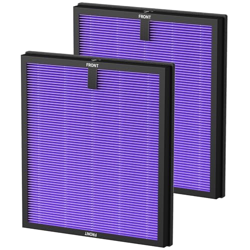 HY4866 True HEPA Replacement Filters Compatible with MORENTO HY4866, WESTHEY HY4866, YIOU M1 Air Purifier, 3-in-1 H13 Ture HEPA Air Filter, Multifunction Version, 2-Pack