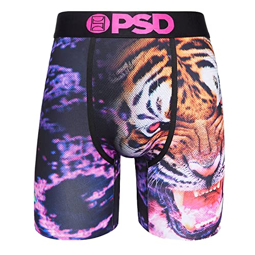 PSD Men's Tiger Staredown Boxer Briefs, Multi, XXL