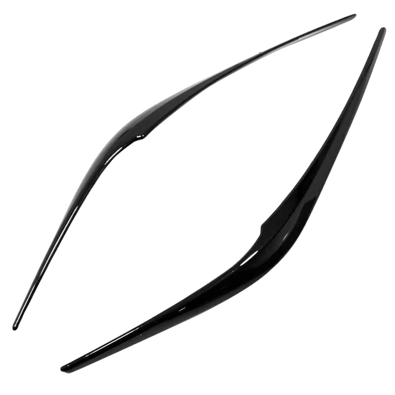 para Mazda CX-5 KF 2017-2024 Tiras Decorativas para Faros, Cejas de Faro en ABS Negro, Adhesivo 3M, Accesorio de Tuning para Paragolpes Delantero 2 Piezas